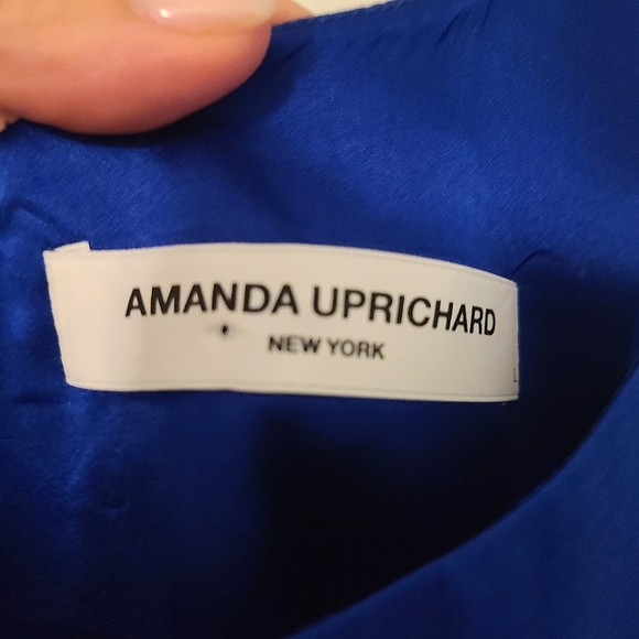 Amanda Uprichard Blue Silk Midi Dress - Picture 5 of 10